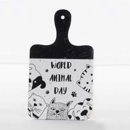 Edényalátét "World Animal Day dolomit" 15x25x1,248